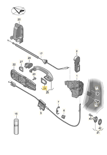 USZCZELKA drzwi tylnych VW Sharan Seat Alhambra