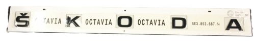 5E3853687N Rear emblem inscription SKODA black Skoda Octavia IV 2020-