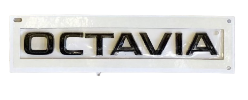 5E3853687P  Rear emblem inscription OCTAVIA black SKODA Octavia IV 2020-