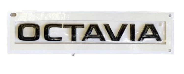 5E3853687P  Napis naklejka na tylną klapę OCTAVIA czarna SKODA Octavia IV 2020-