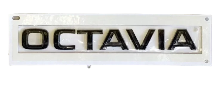 5E3853687P  Rear emblem inscription OCTAVIA black SKODA Octavia IV 2020-