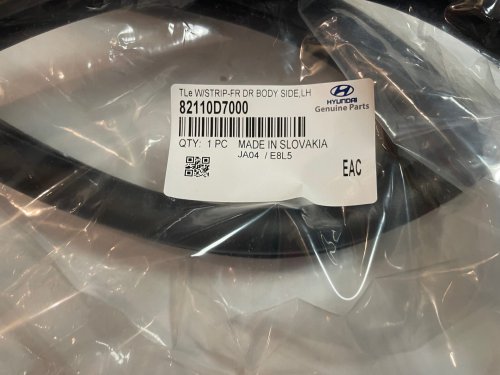 Front left door seal Hyundai Tycson 2015-2020 | 82110D7000