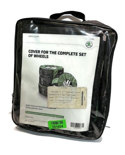 Pokrowce na koło opony zimowe letnie zestaw x4 sztuki | SKODA 17-20 cali