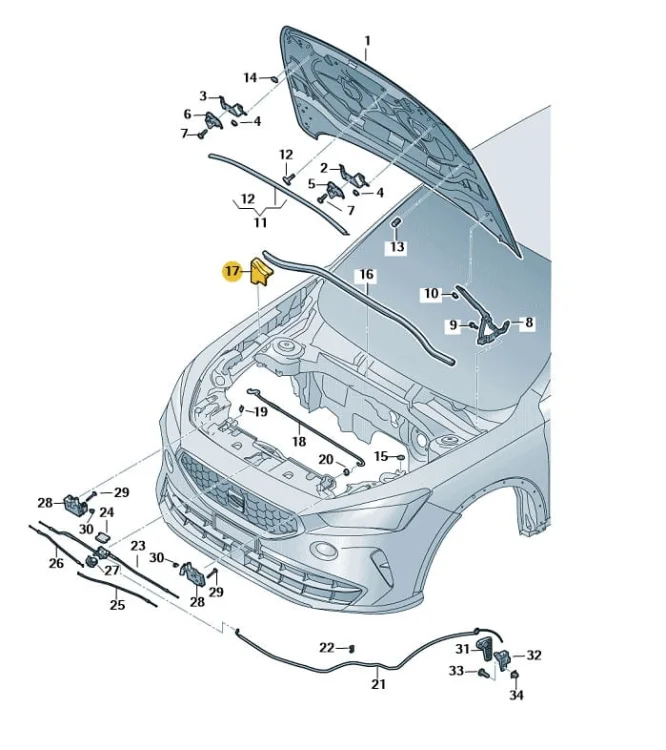No OE:  5FF823722 | 5FF 823 722 - right side Fit for:  CUPRA Formentor 2021-