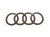 Emblemat znaczek przedni grilla czarny Audi Q7 FL 12/2023- (