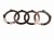 Emblemat znaczek przedni grilla czarny Audi Q7 FL 12/2023- (