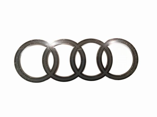 Emblemat znaczek naklejka na tylną klapę pierścienie czarne AUDI Q7 FL 12/2023-