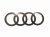 Emblemat znaczek naklejka na tylną klapę pierścienie czarne AUDI Q7 FL 12/2023-