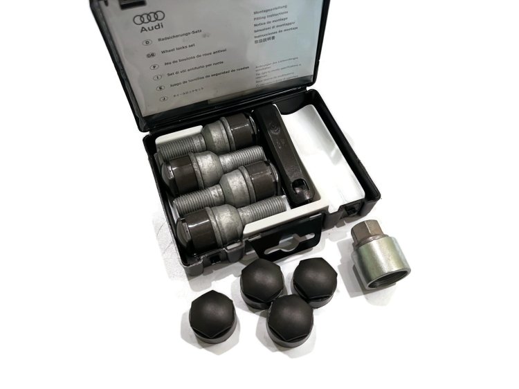 Anti-theft screws set AUDI A6 Q3 Q5 Q6 Q7 Q8 M14x1.5x45