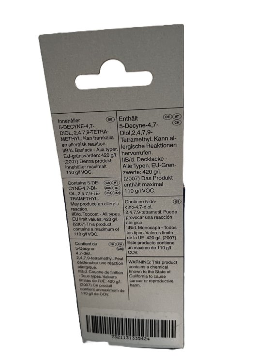 Volvo OE 31335424 Crystal White 707 product detail packaging.