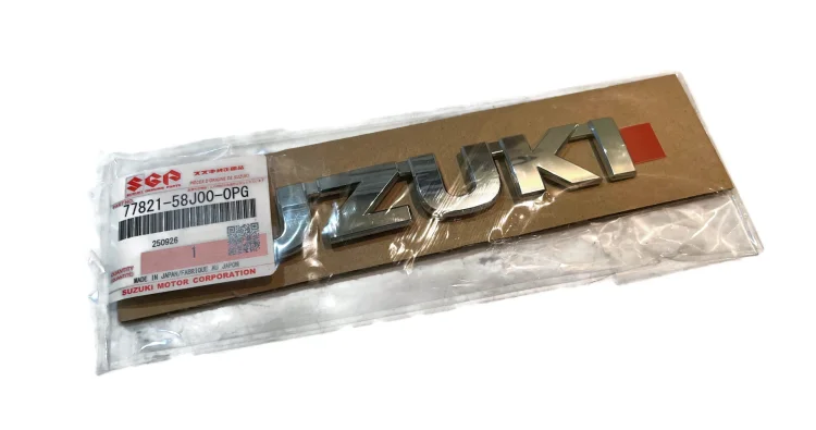 Rear SUZUKI chrome badge lettering for tailgate