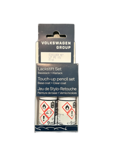 Paint touch-up pencil set LX7W eissilber silver metallic