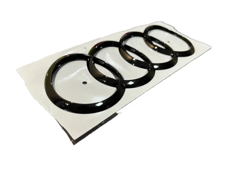 Rear Tailgate badge sticker AUDI rings black AUDI A5 2017-2025