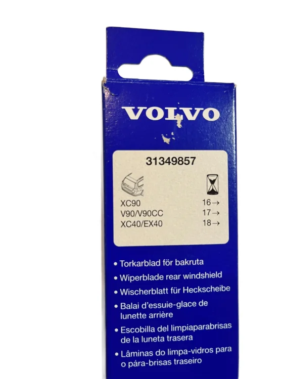 Rear windscreen wiper blade – genuine VOLVO EX40, XC40, XC90, V90 | 31349857