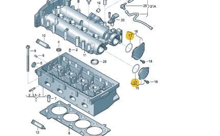 N90344501 Camshaft cover seal gasket 45x3