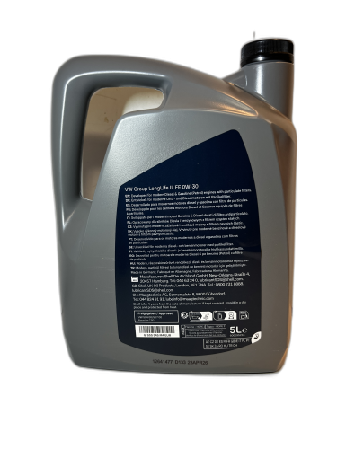 Engine oil Long Life III FE 0W30 5 l VW AUDI SEAT SKODA