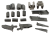 8T8898283 4PK Tailgate parcel shelf mounting kit clips Audi A5 2008-2016