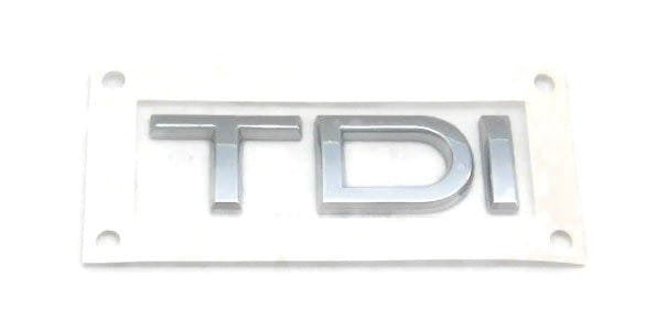 4H0853737B Chrome TDI inscription emblem Audi