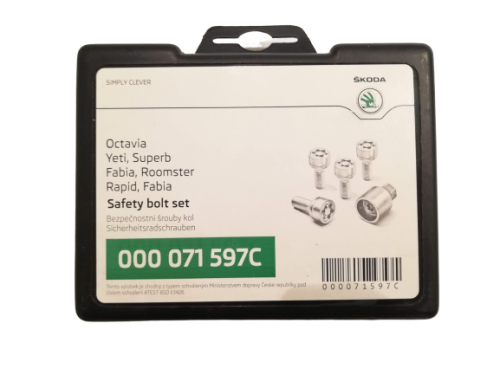 000071597C SKODA wheel lock set