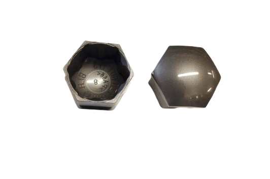 1Z0601173 UZ7 Wheel bolt cover caps grey silver metallic SKODA