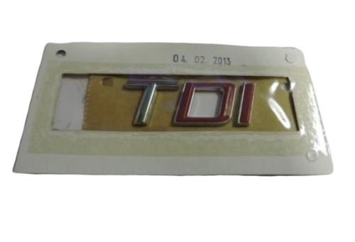 3T0853687A JZQ TDI inscription with chrome T and red DI Skoda Superb