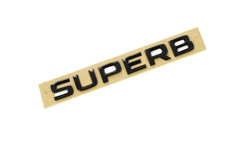 3V0853687K041 rear tailgate emblem SUPER BLACK