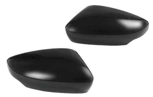 6V0072530A mirror cover caps set black SKODA FABIA