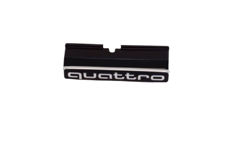 8U0853736B_T94 black quattro nameplate front emblem Audi Q3