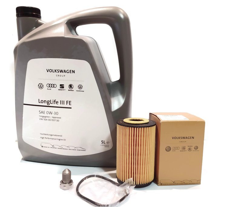 Engine filter and oil LONG LIFE 5l 0W30 1.6 2.0 TDI VW AUDI SEAT SKODA