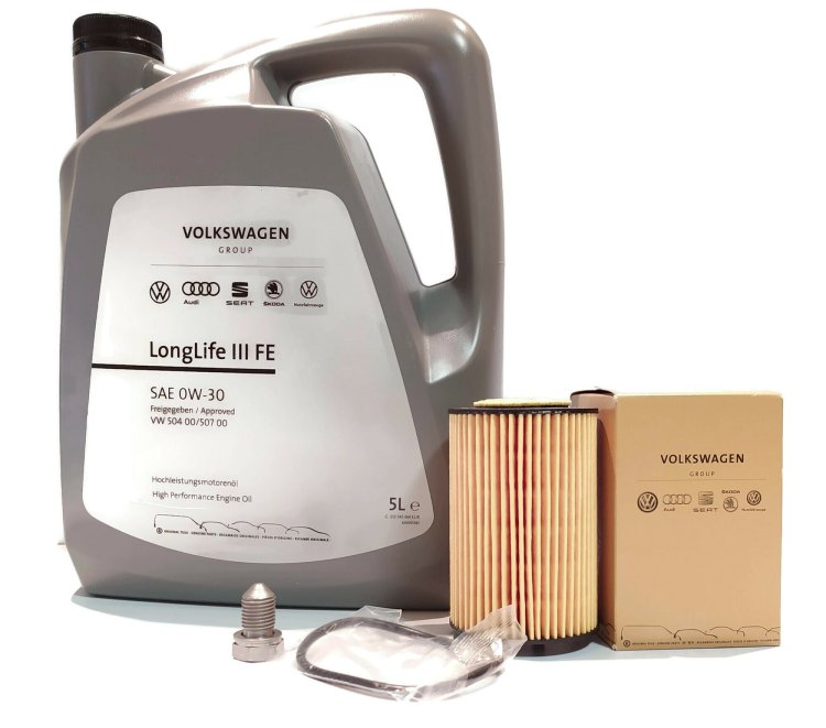 Engine filter with oil LONG LIFE 5l 0W30 1.6 2.0 TDI VW AUDI SEAT SKODA