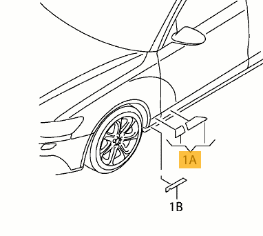 Front door and fender stone guard Audi A6 C7 2011-2018