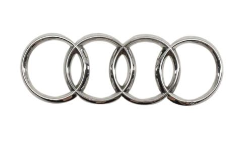 216mm Gloss Black Audi Rear Ring Logo Emblem Badge For A6 A7 A8 Q3 Q5 Q7