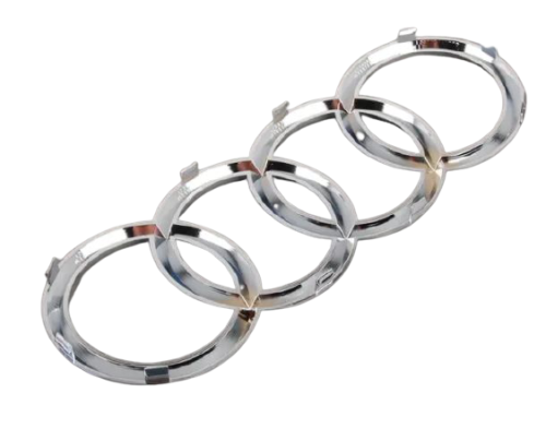 Front grille ring emblem chrome badge Audi A4 A6 A7 A8 Q3 Q5 Q7