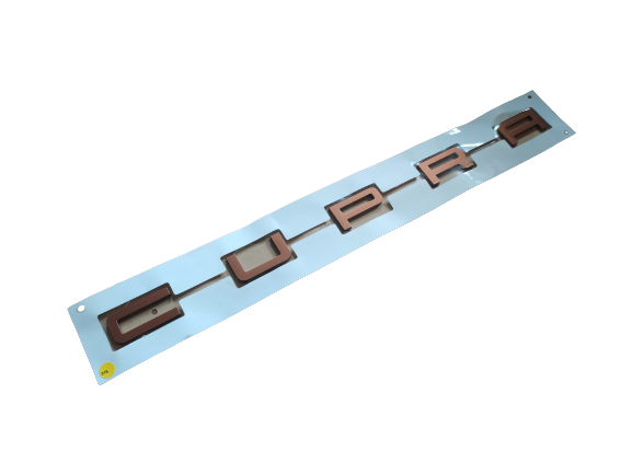 575853687C27A Rear badge CUPRA lettering Copper emblem sticker logo