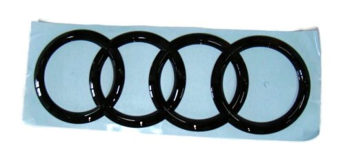 4M0853742DT94 Emblemat znaczek Audi pierścienie naklejka czarna na tylną klapę Audi Q7 2017-