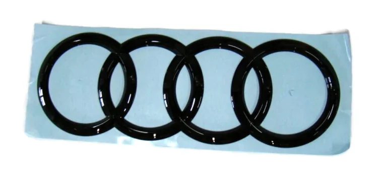 4M0853742DT94 Emblemat znaczek Audi pierścienie naklejka czarna na tylną klapę Audi Q7 2017-