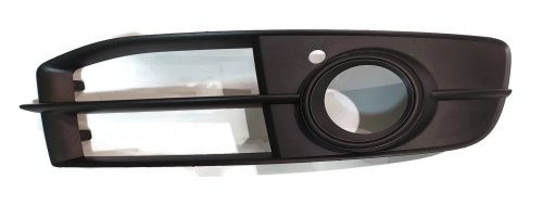4F0 807 682 Q 3FZ Front bumper fog light trim cover air guide Audi A6 C6 FL S-line 2009-2011 with black ring right