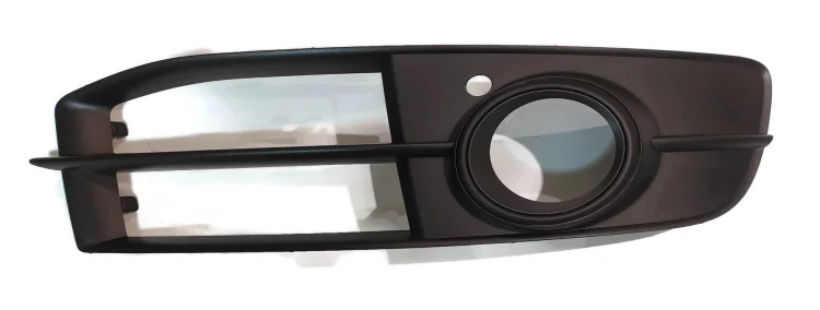 4F0 807 682 Q 3FZ Front bumper fog light trim cover air guide Audi A6 C6 FL S-line 2009-2011 with black ring right
