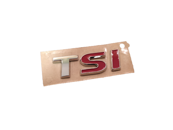 3AA853675AGQF Rear emblem inscription TSI | SI - red VW Passat CC B7 Scirocco
