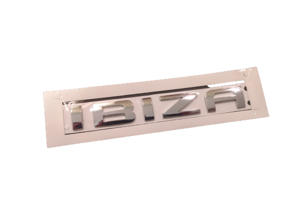 6J8853687_739 Emblemat znaczek napis chrom naklejka IBIZA na tylną klapę
