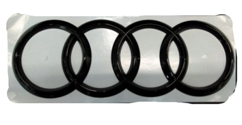 8W0071802 Emblemat naklejka Audi pierścienie na tylną klapę czarne Audi A4 B9 sedan