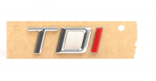 3T0853687EJZQ TDI red I Skoda Octavia Superb tailgate badge emblem