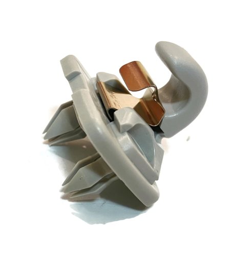 8W0857562A 1YE  Sun visor hook clip silver Audi A1 A3 A4 A5 Q2 Q3 Q5 TT