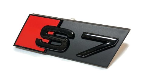 4K8071805  | 4K8 071 805 Emblemat S7 czarny znaczek grill atrapy przedniej Audi S7 2011-2018 | 2019-