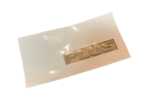 5M0853675J739 Napis emblemat naklejka PLUS na tylną klapę VW Golf Plus 2005-2014