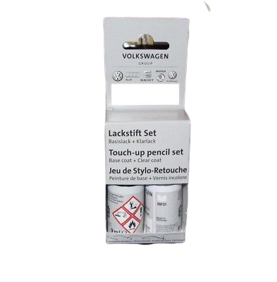 TRISTARcolor Autolack Lackstift Set Für Audi LZ7H Meteorgrau Metallic Basislack Klarlack Je 50ml